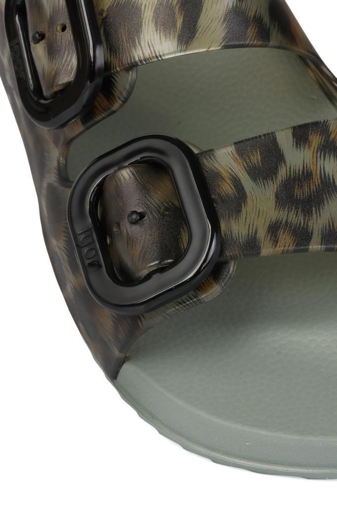 Habana S10336 Verde Çift Tokalı Kadın Terlik