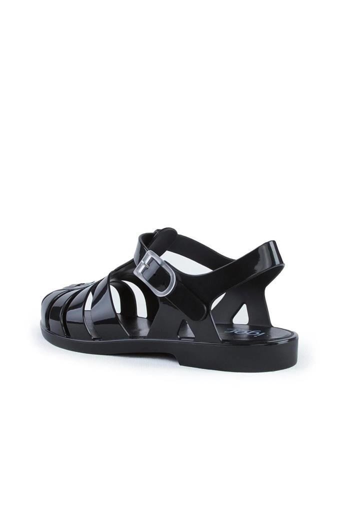 IGOR S10258 002-NEGRO KADIN SANDALET
