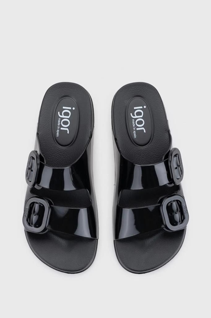 IGOR S10334 002-NEGRO KADIN ÇİFT BANTLI TERLİK