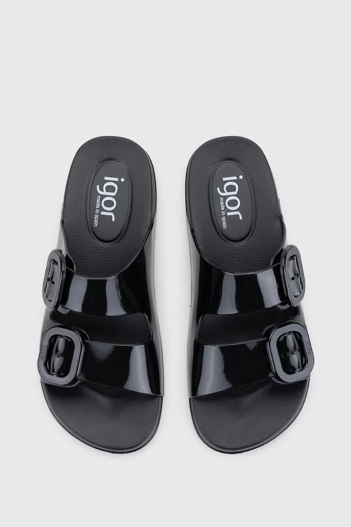 IGOR S10334 002-NEGRO KADIN ÇİFT BANTLI TERLİK