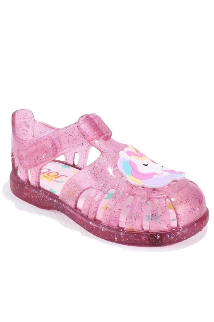 IGOR S10341 387 TR FUCSIA GLITTER ÇOCUK SANDALET