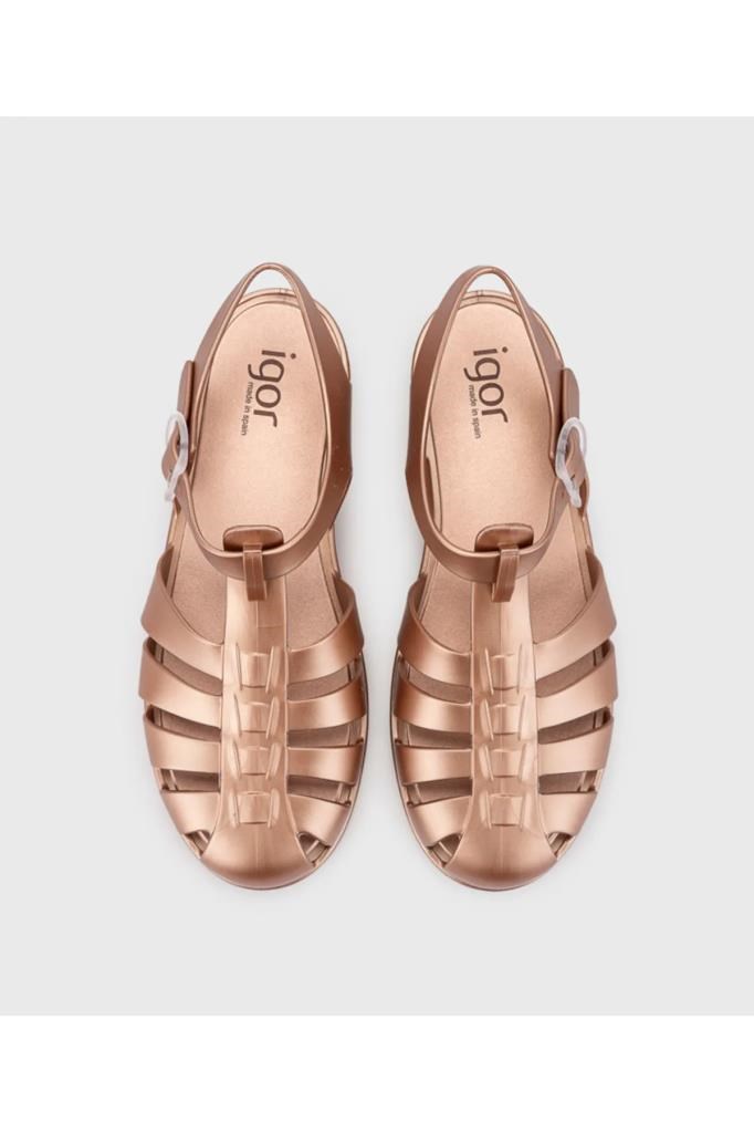 IGOR S10346 099 BRONCE KADIN SANDALET