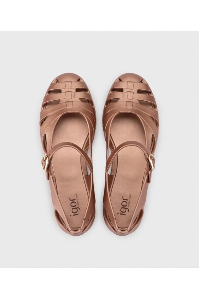 IGOR S10375 099 BRONCE KADIN SANDALET
