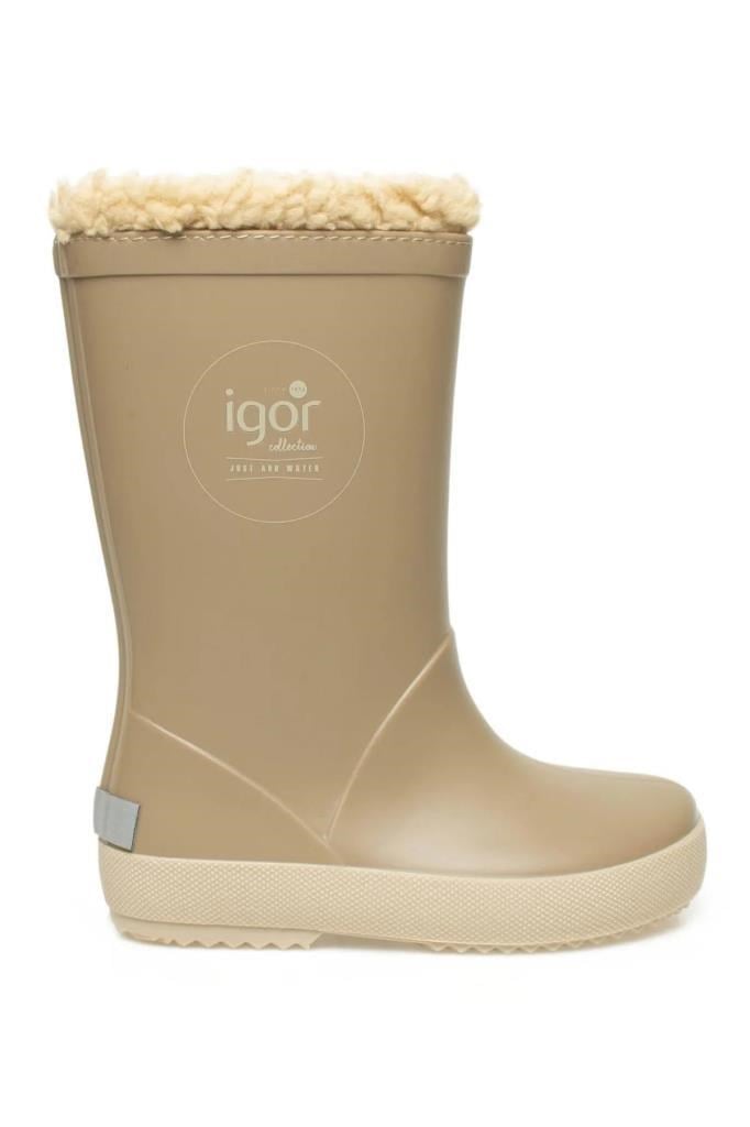 IGOR W10293 SPLASH DK BORREGUITO ELMWOOD/BEIGE ÇOCUK YAĞMUR ÇİZMESİ