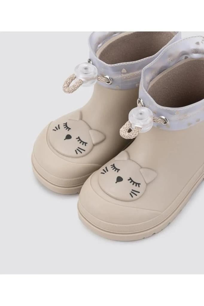 İGOR W10322 MENDI GATO 004-BEIGE ÇOCUK YAĞMUR ÇİZMESİ