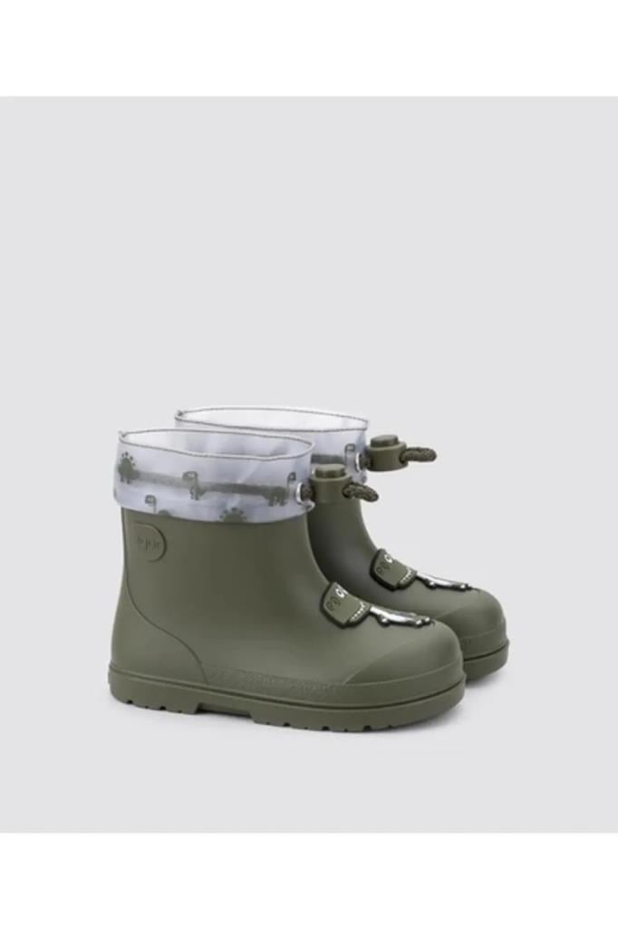 İGOR W10323 MENDI DINO 042-KAKI ÇOCUK YAĞMUR ÇİZMESİ
