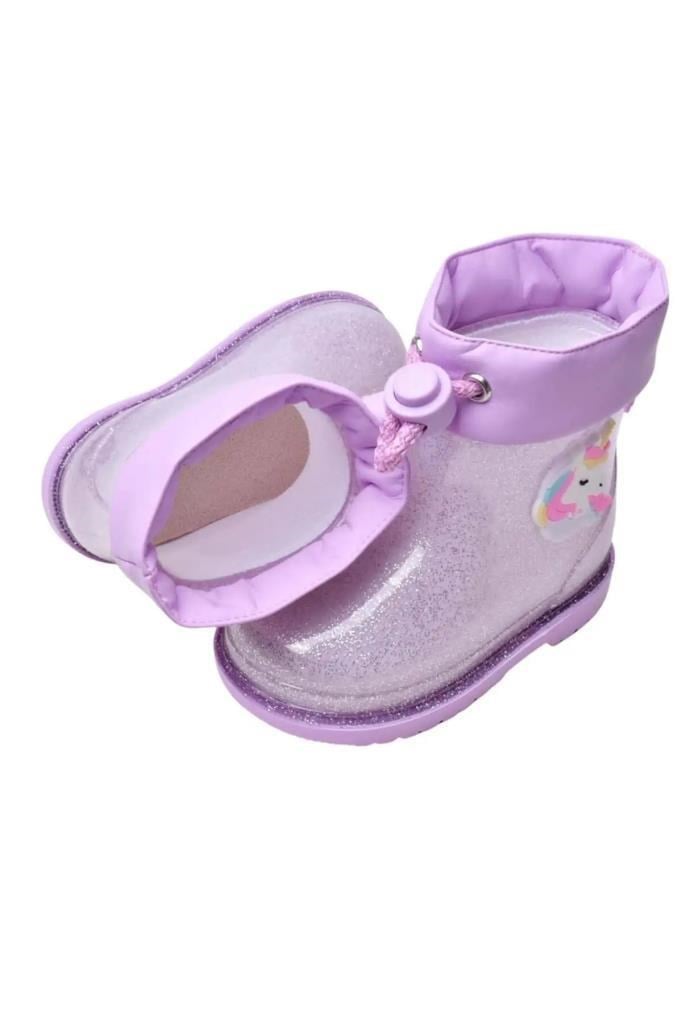 İGOR W10339 BIMBI UNICORNIO GLITTER 212-MALVA ÇOCUK YAĞMUR ÇİZMESİ