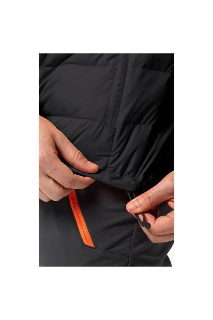 Jack Wolfskin ATHER DOWN JKT M RDS 1207681-OUT CEKET BLACK ERKEK MONT