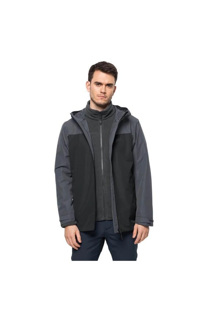 Jack Wolfskin TAUBENBERG 3IN1 JKT M 1115311-OUT CKT PHANTOM ERKEK MONT