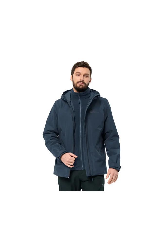 Jack Wolfskin TAUBENBERG 3IN1 JKT M 1115311-OUT CKT MIDNIGHT ERKEK MONT