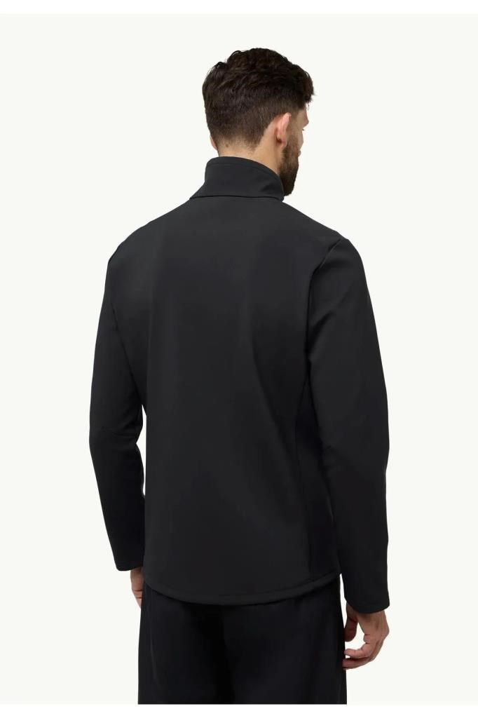 Jack Wolfskin WHIRLWIND MEN A62521-SOFTSHELL BLACK ERKEK MONT