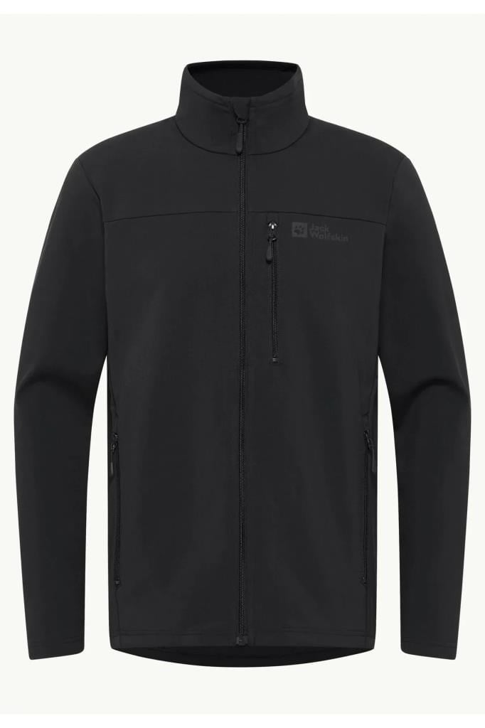 Jack Wolfskin WHIRLWIND MEN A62521-SOFTSHELL BLACK ERKEK MONT