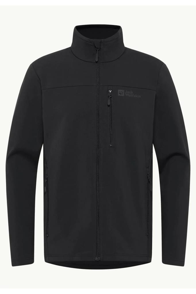 Jack Wolfskin WHIRLWIND MEN A62521-SOFTSHELL BLACK ERKEK MONT