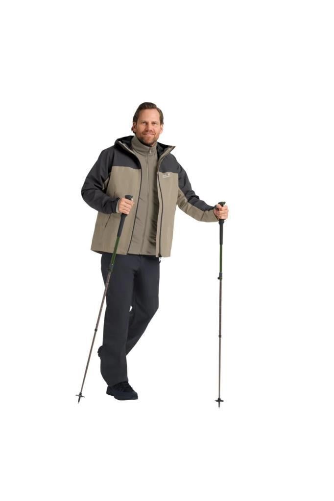 Jack Wolfskin WILD PLACES 3IN1 JKT M A65257-OUT CEKET LINEN ERKEK MONT