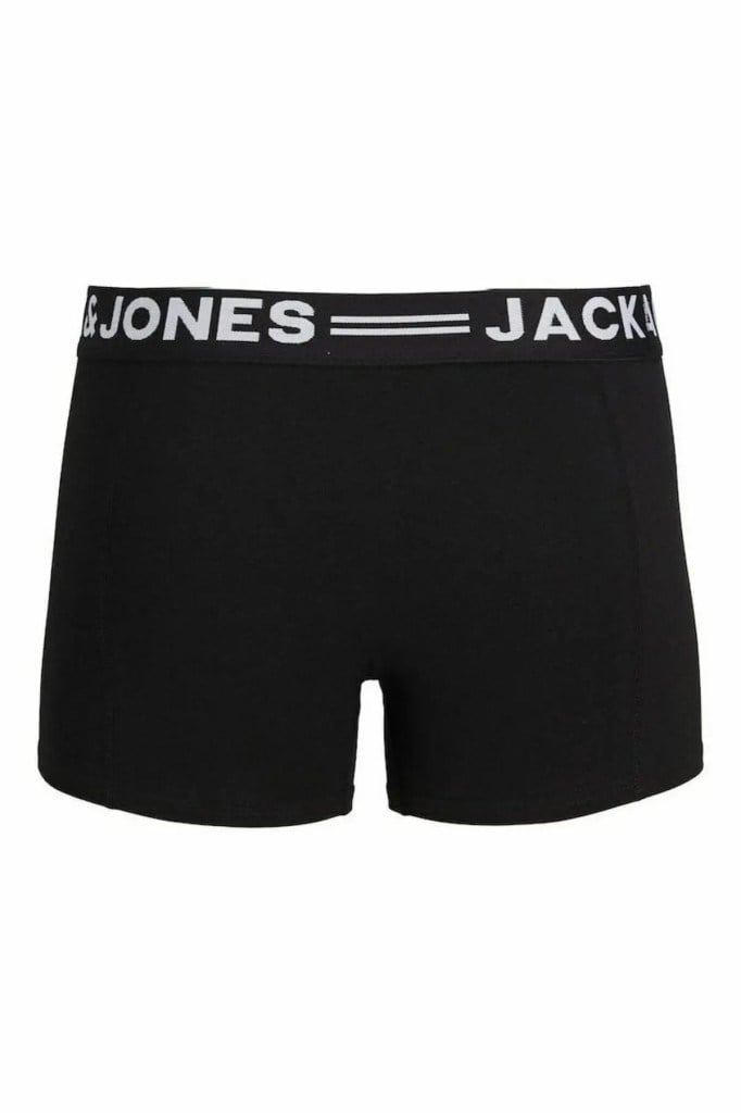 Jack&Jones 12081832 SENSE TRUNKS 3-PACK NOOS BLACK BLACK ERKEK BOXER