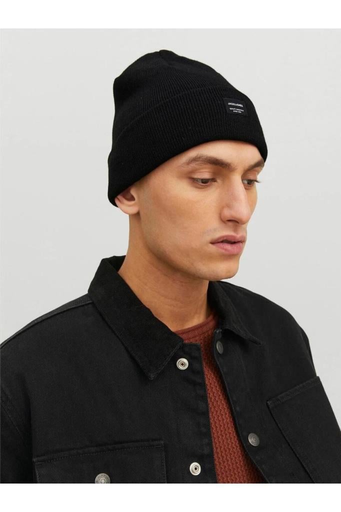 Jack&Jones 12092815 JACDNA BEANIE BLACK ERKEK BERE