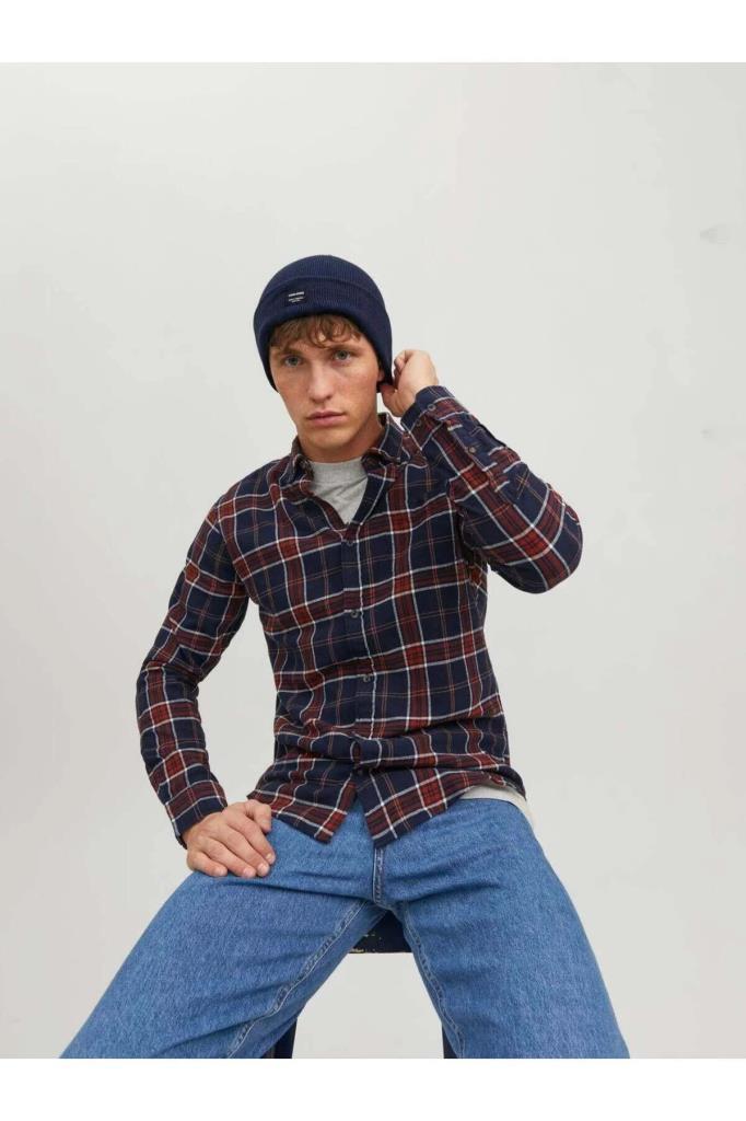 Jack&Jones 12092815 JACDNA BEANIE NAVY BLAZER NS ERKEK BERE