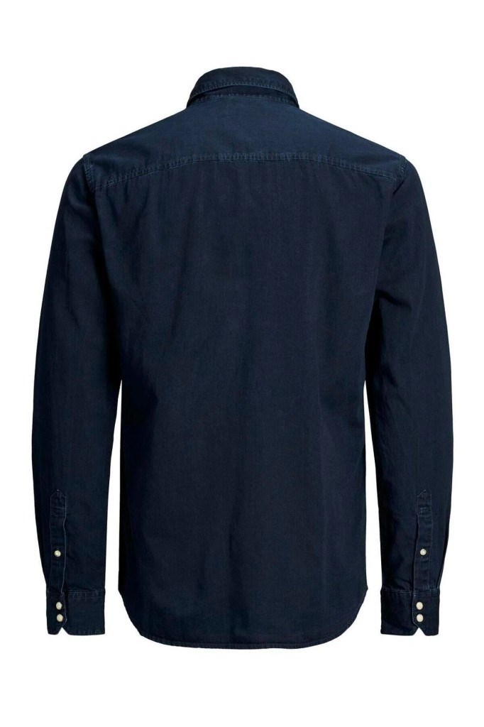Jack&Jones 12138115 JJESHERIDAN SHIRT L/S DARK NAVY ERKEK GÖMLEK
