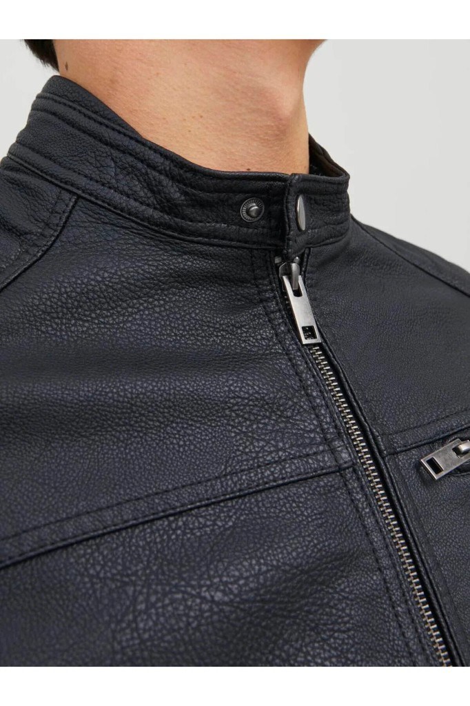 Jack&Jones 12147218 JJEROCKY JACKET NOOS BLACK ERKEK MONT