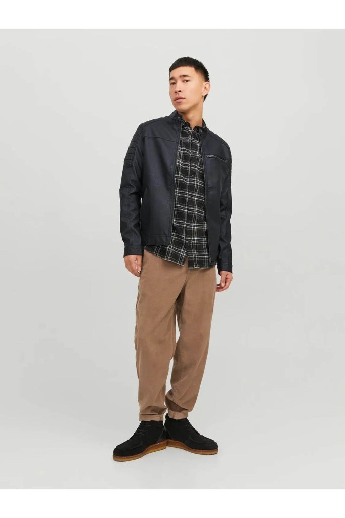 Jack&Jones 12147218 JJEROCKY JACKET NOOS BLACK ERKEK MONT
