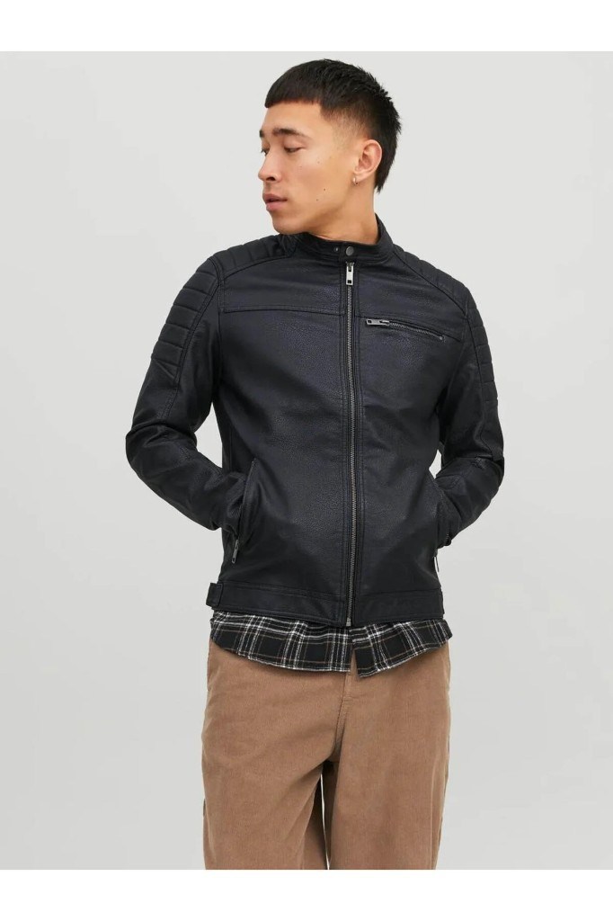 Jack&Jones 12147218 JJEROCKY JACKET NOOS BLACK ERKEK MONT