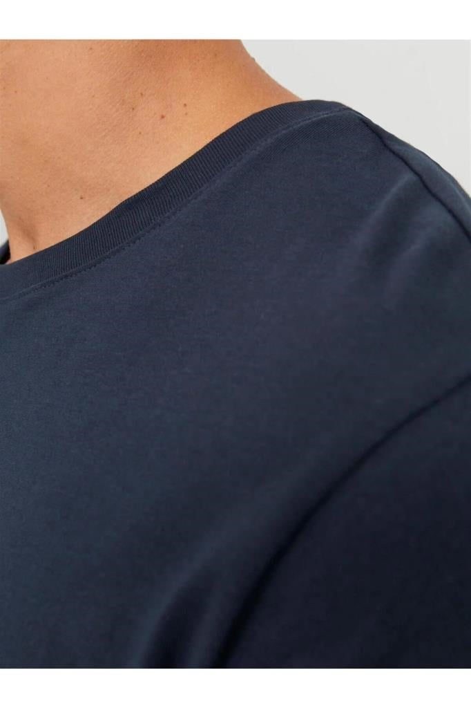 Jack&Jones 12156101 JJEORGANIC TEE SS O-NECK NAVY ERKEK T-SHİRT