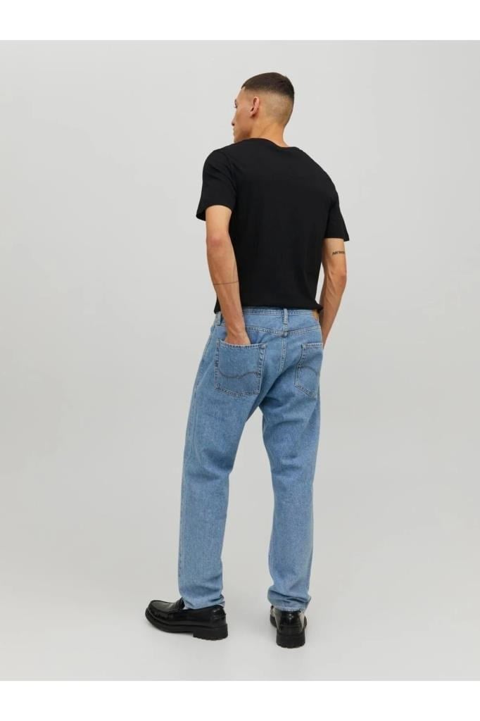 Jack&Jones 12156101 JJEORGANIC TEE SS O-NECK BLACK ERKEK T-SHİRT