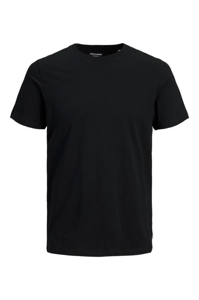Jack&Jones 12156101 JJEORGANIC TEE SS O-NECK BLACK ERKEK T-SHİRT