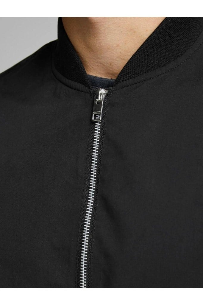 Jack&Jones 12165203 JJERUSH BOMBER NOOS BLACK ERKEK CEKET