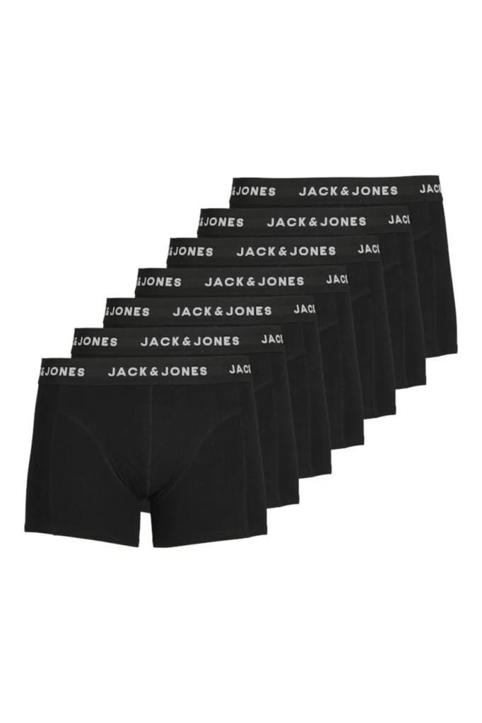 Jack&Jones 12171258 JACHUEY TRUNKS 7 PACK BLACK ERKEK BOXER
