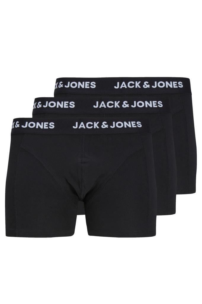 Jack&Jones 12171944 JACANTHONY TRUNKS 3 PACK BLACK ERKEK BOXER