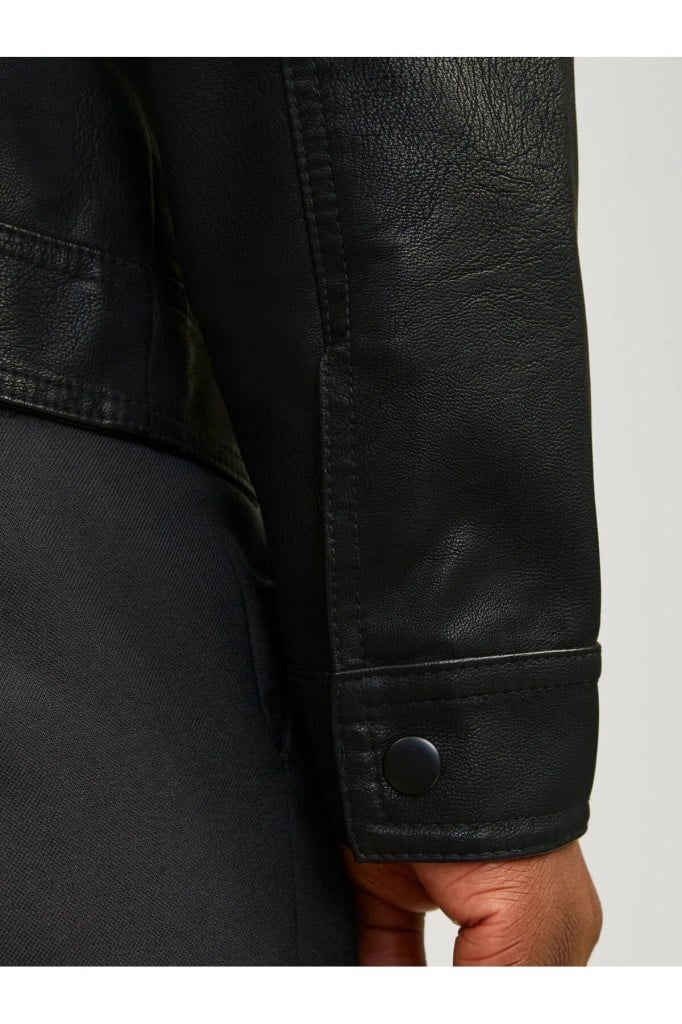 Jack&Jones 12182461 JJEWARNER JACKET NOOS BLACK ERKEK CEKET