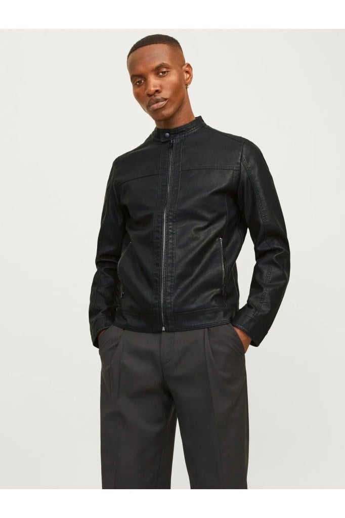 Jack&Jones 12182461 JJEWARNER JACKET NOOS BLACK ERKEK CEKET