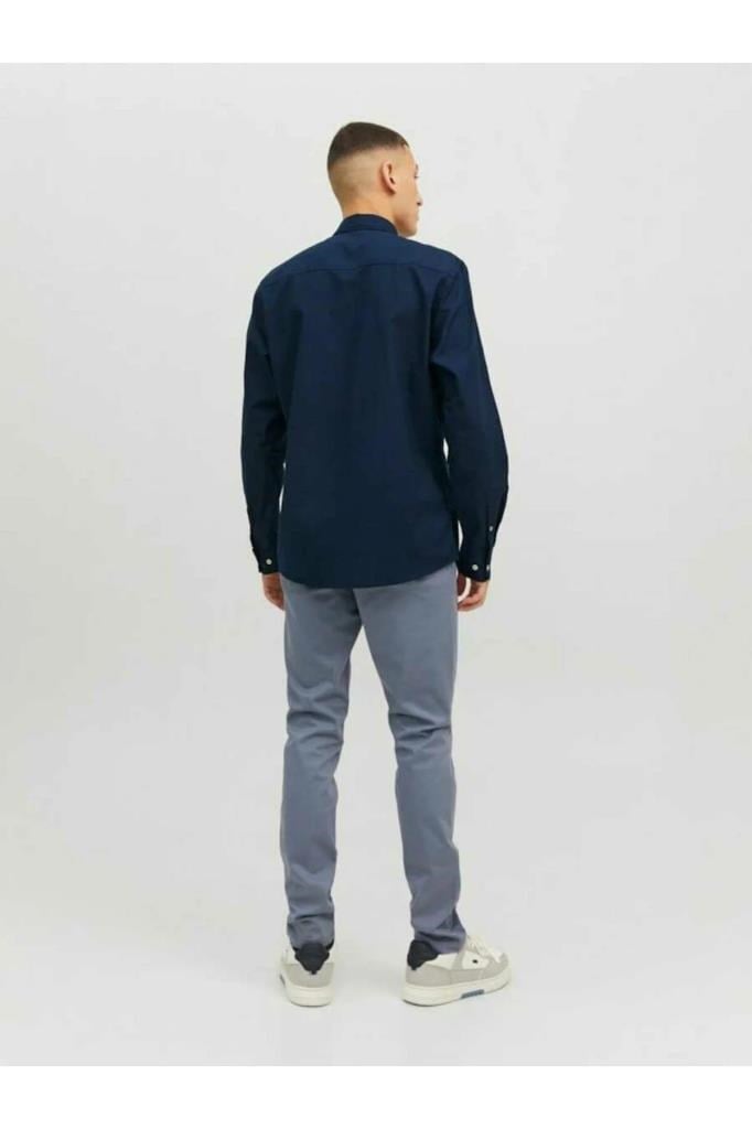 Jack&Jones 12182486 JJEOXFORD SHIRT LS NAVY ERKEK GÖMLEK