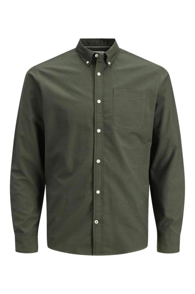 Jack&Jones 12182486 JJEOXFORD SHIRT LS FOREST ERKEK GÖMLEK
