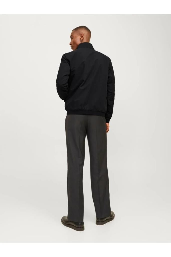 Jack&Jones 12204277 JJERUSH HARRINGTON BOMBER BLACK ERKEK MONT