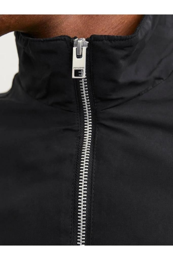 Jack&Jones 12204277 JJERUSH HARRINGTON BOMBER BLACK ERKEK MONT
