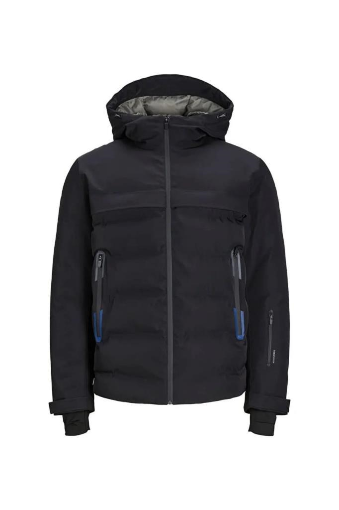 Jack&Jones 12225287 JCOTARWIN PUFFER BLACK ERKEK MONT