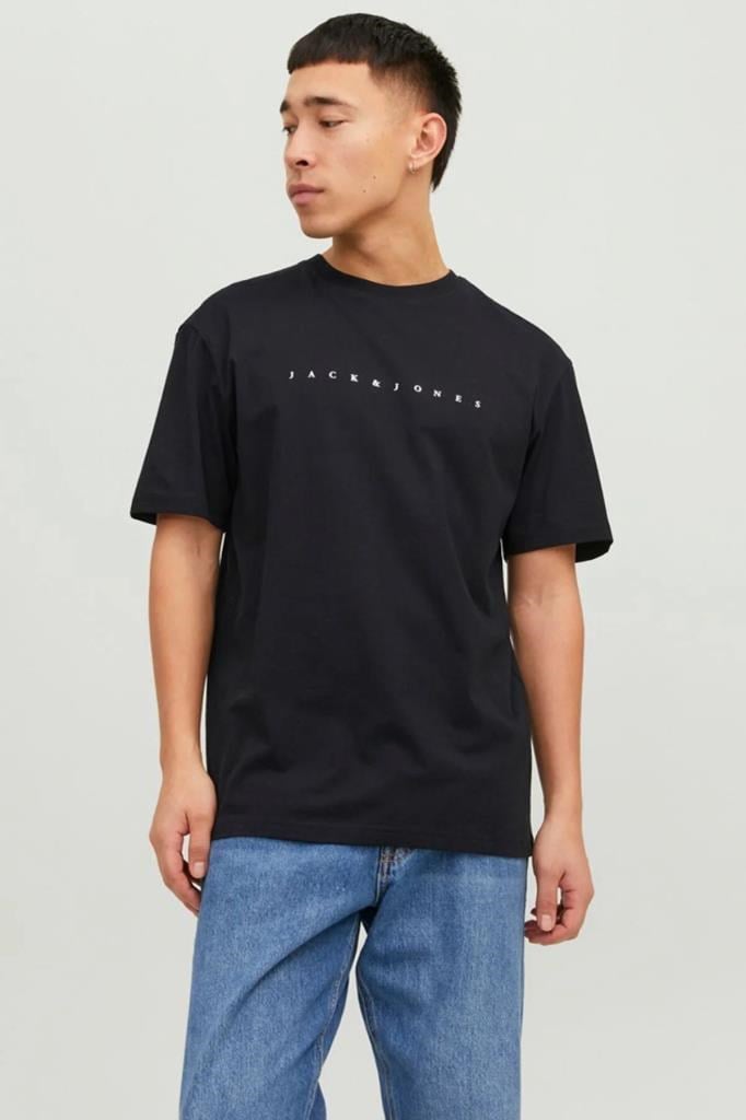 Jack&Jones 12234746 JJESTAR JJ TEE BLACK ERKEK T-SHİRT