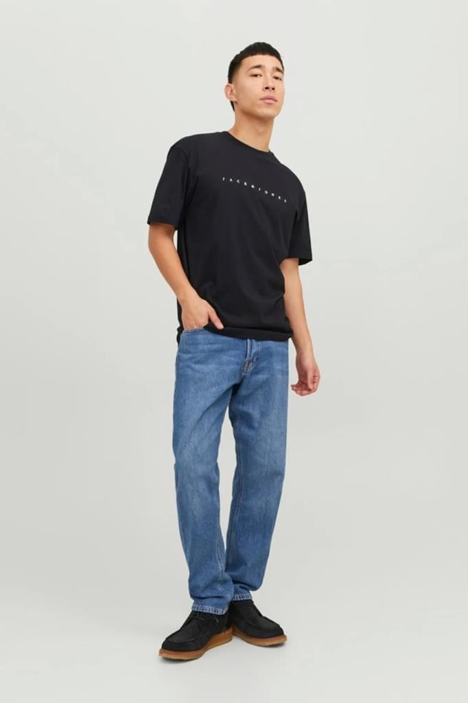 Jack&Jones 12234746 JJESTAR JJ TEE BLACK ERKEK T-SHİRT