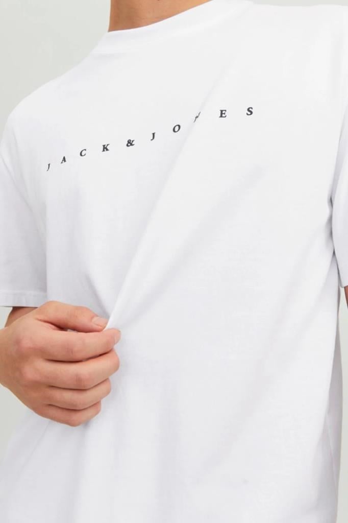 Jack&Jones 12234746 JJESTAR JJ TEE WHITE ERKEK T-SHİRT