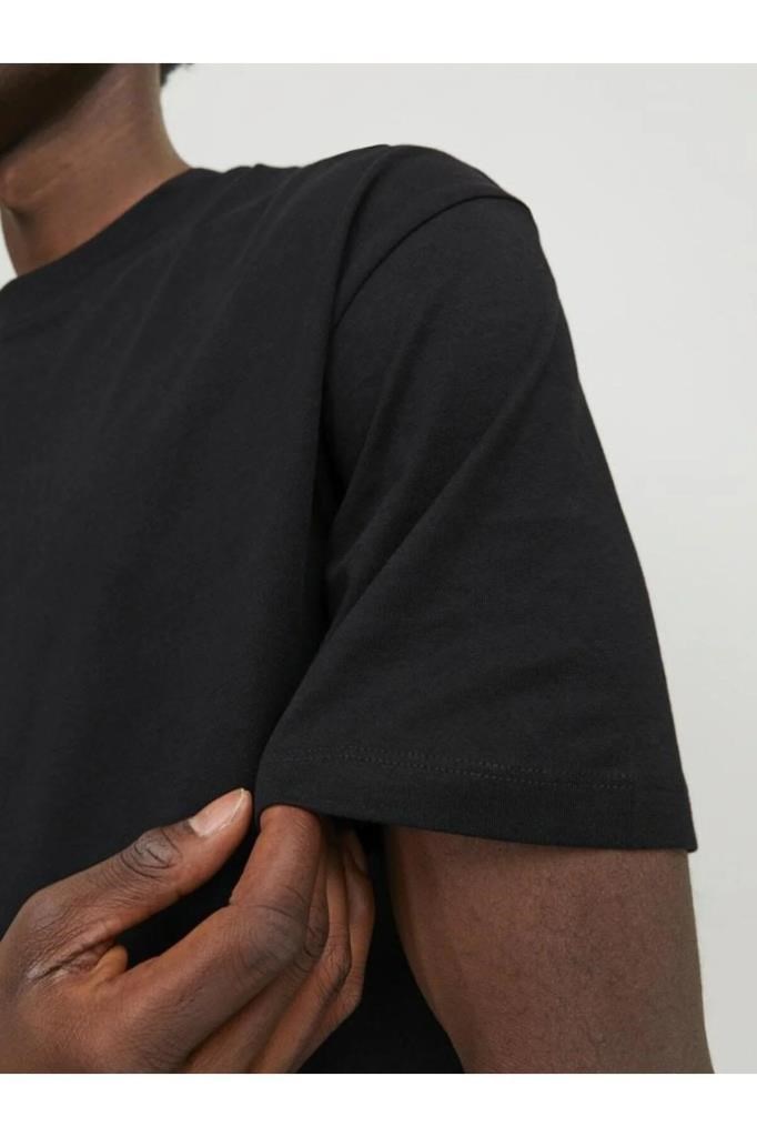 Jack&Jones 12249319 JJEBRADLEY TEE SS O-NECK BLACK ERKEK T-SHİRT