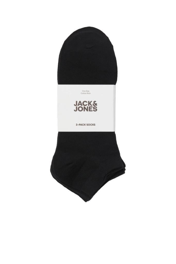 Jack&Jones 12260079 JACLOUIS DONGO SOCKS 3 PACK BLACK NS ERKEK ÇORAP
