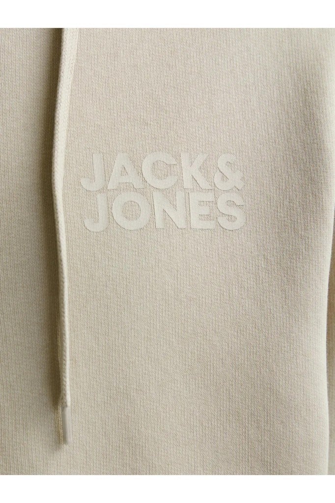 Jack&Jones 12265177 JJECORP LOGO SWEAT ZIP HOOD MOONBEAM SWEAT