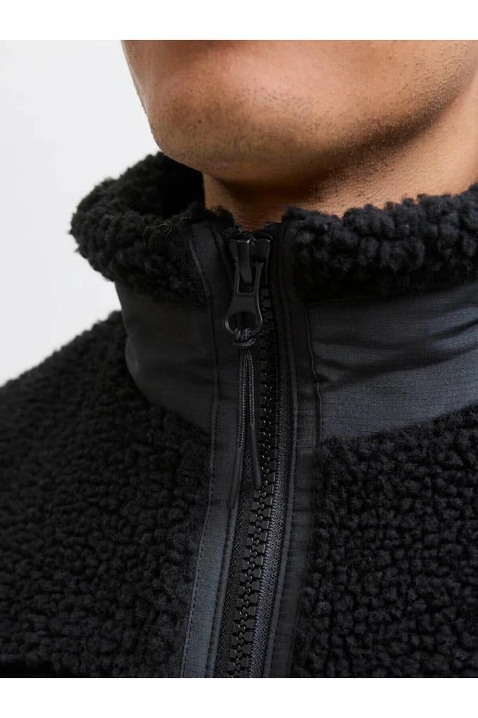 Jack&Jones 12278784 JJESOHO TEDDY JACKET BLACK ERKEK MONT