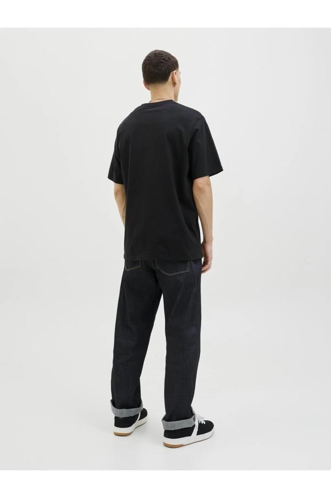 Jack&Jones 12278787 JJESOHO TEE SS CREW NECK BLACK ERKEK T-SHİRT