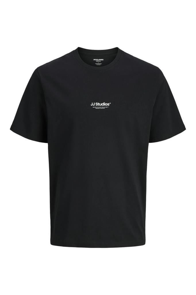 Jack&Jones 12278787 JJESOHO TEE SS CREW NECK BLACK ERKEK T-SHİRT