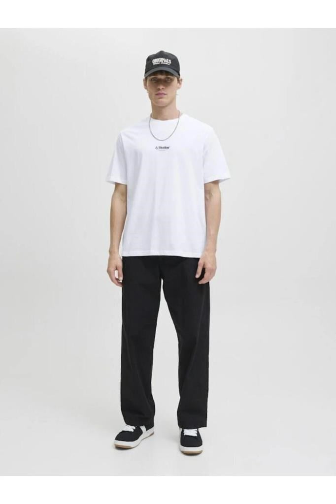 Jack&Jones 12278787 JJESOHO TEE SS CREW NECK WHITE ERKEK T-SHİRT