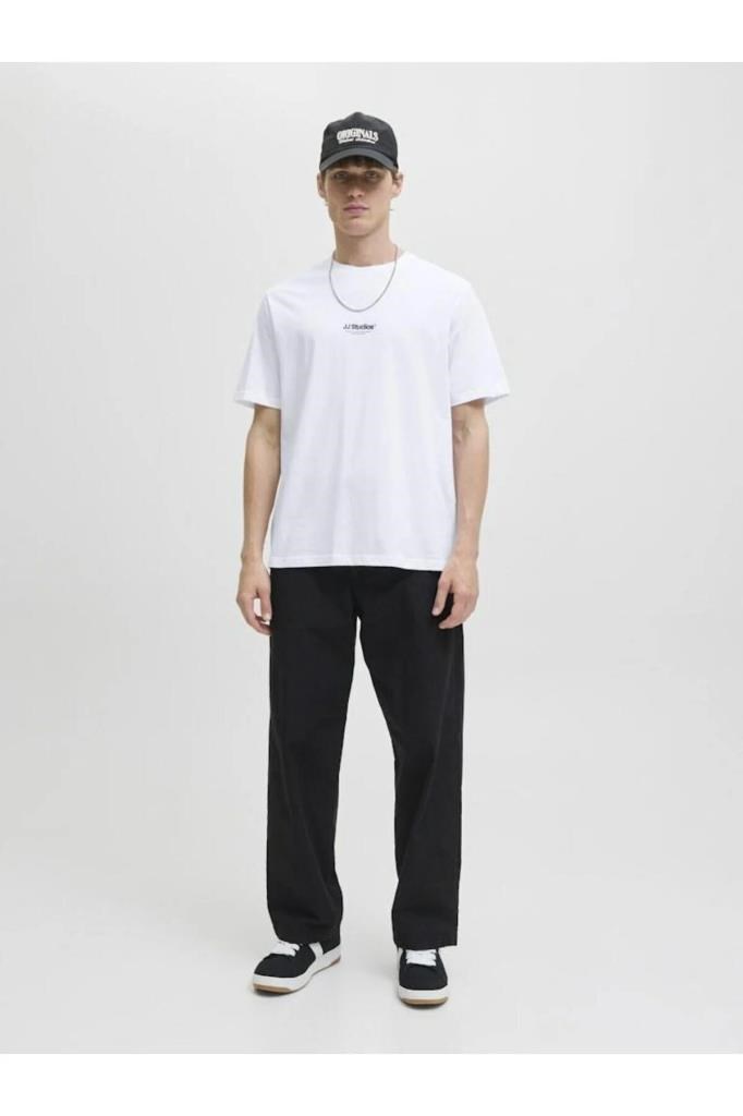 Jack&Jones 12278787 JJESOHO TEE SS CREW NECK WHITE ERKEK T-SHİRT