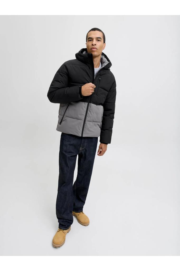 Jack&Jones 12278792 JJEOWEN PUFFER SN CASTLEROCK ERKEK MONT